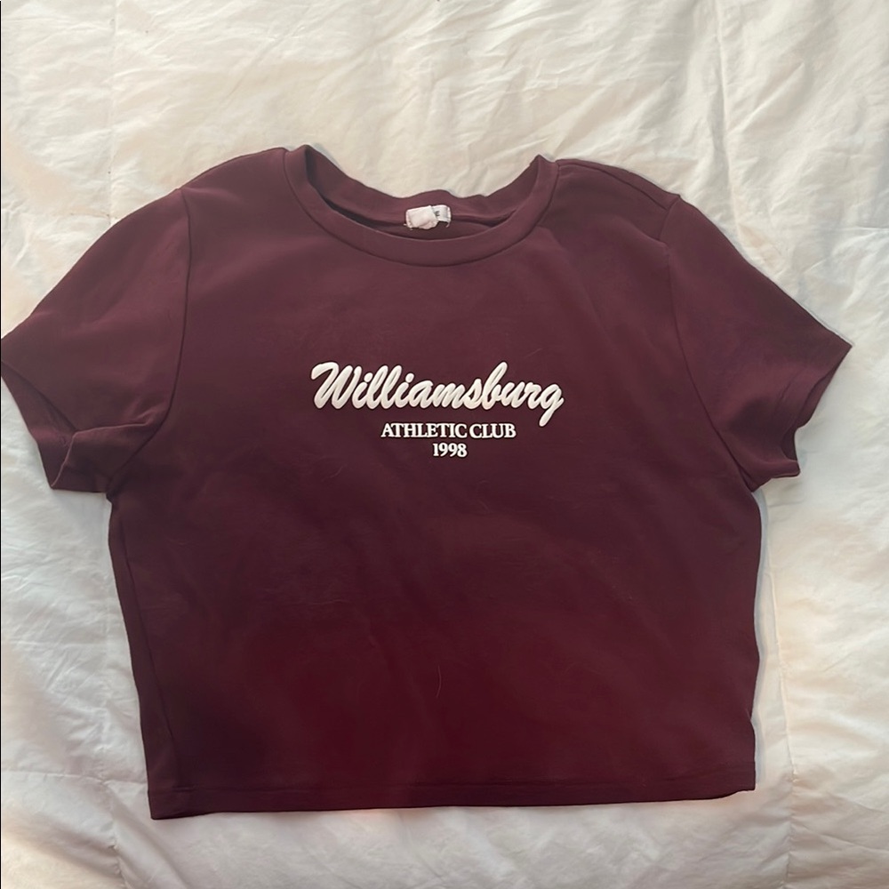Garage Burgundy Crop Top